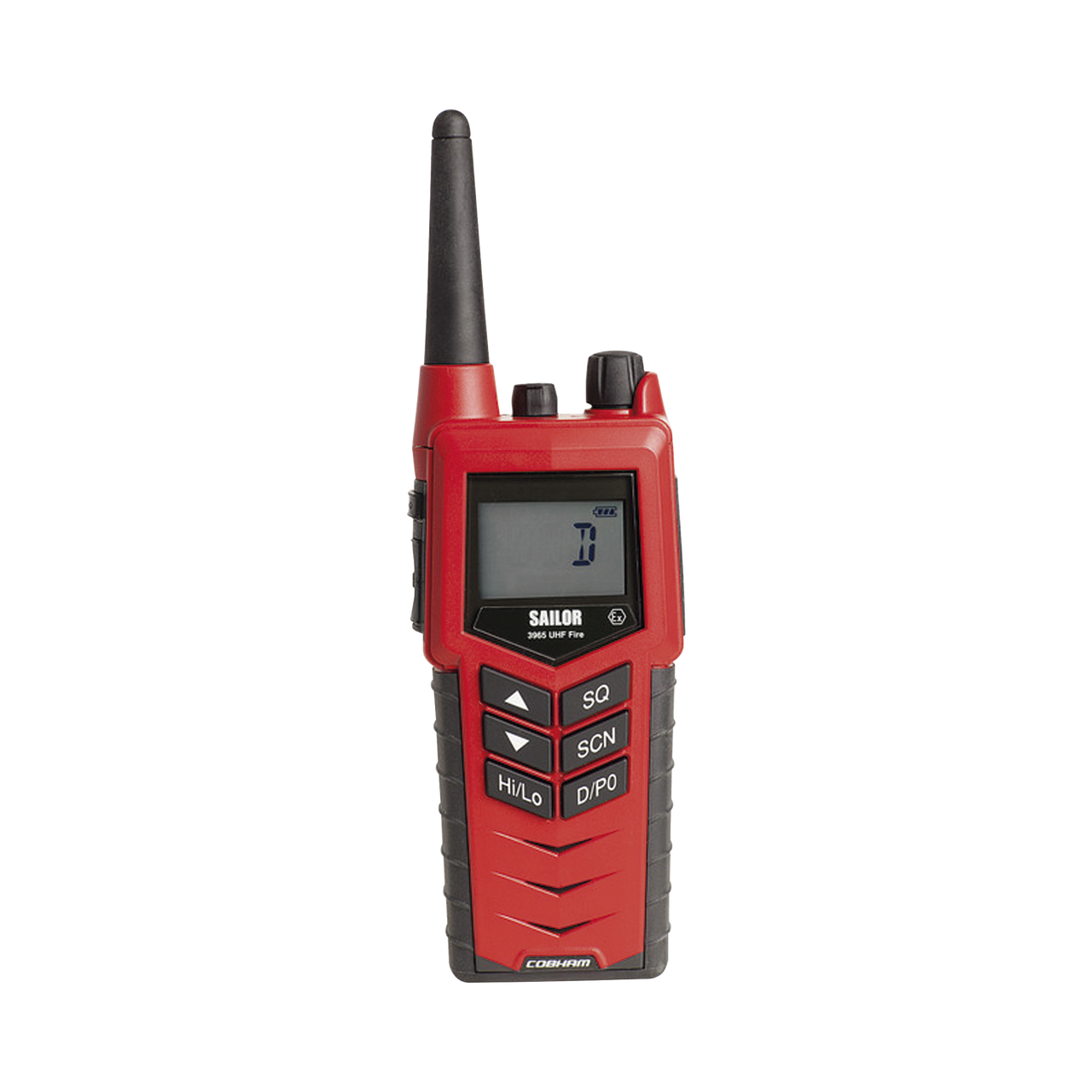 Radio portátil SAILOR 3965 UHF Fire Fighter, intrínsecamente seguro ATEX Class II 2G Ex ib IIB T4