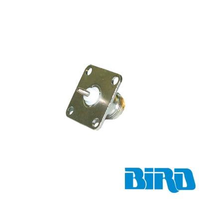 Conector N Hembra de Cambio Rápido / Wattmetro BIRD 43, 4304, 4 perforaciones a 18 mm, Níquel/ Plata/ Teflón.â??