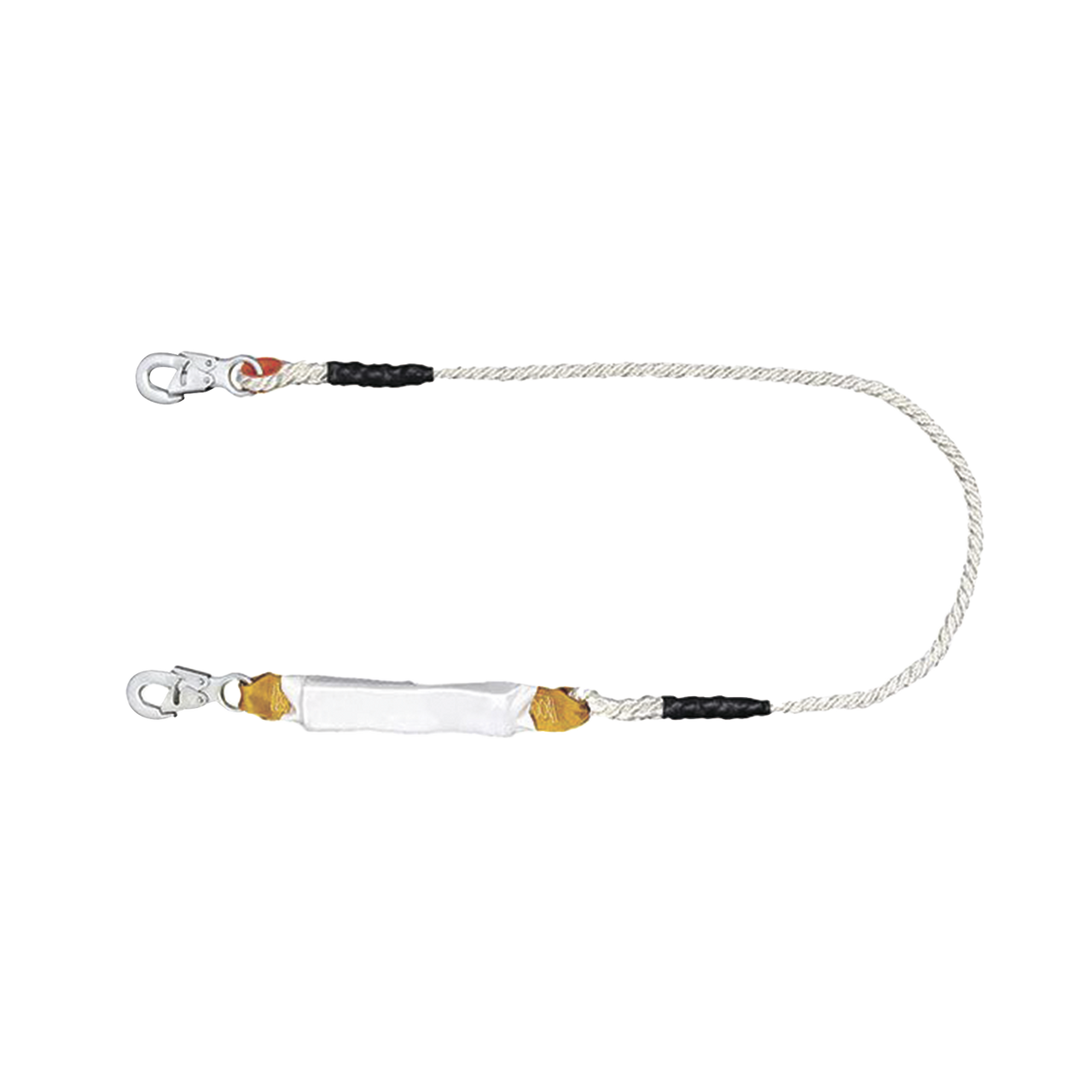 Amortiguador con Cable de Protección de  Nylon y 2 Ganchos de Seguro Doble.