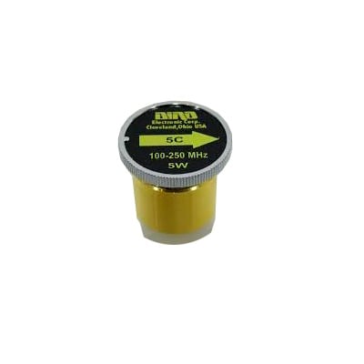Elemento de 5 Watt en linea 7/8 para Wattmetro BIRD 43 en Rango de Frecuencia de 100 a 250 MHz.