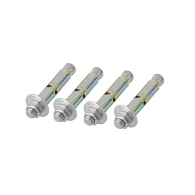 Kit de 4 Piezas de Taquete Tipo Barrenancla con Tornillo de 3/8 X 3 con Taquete de 1/2.