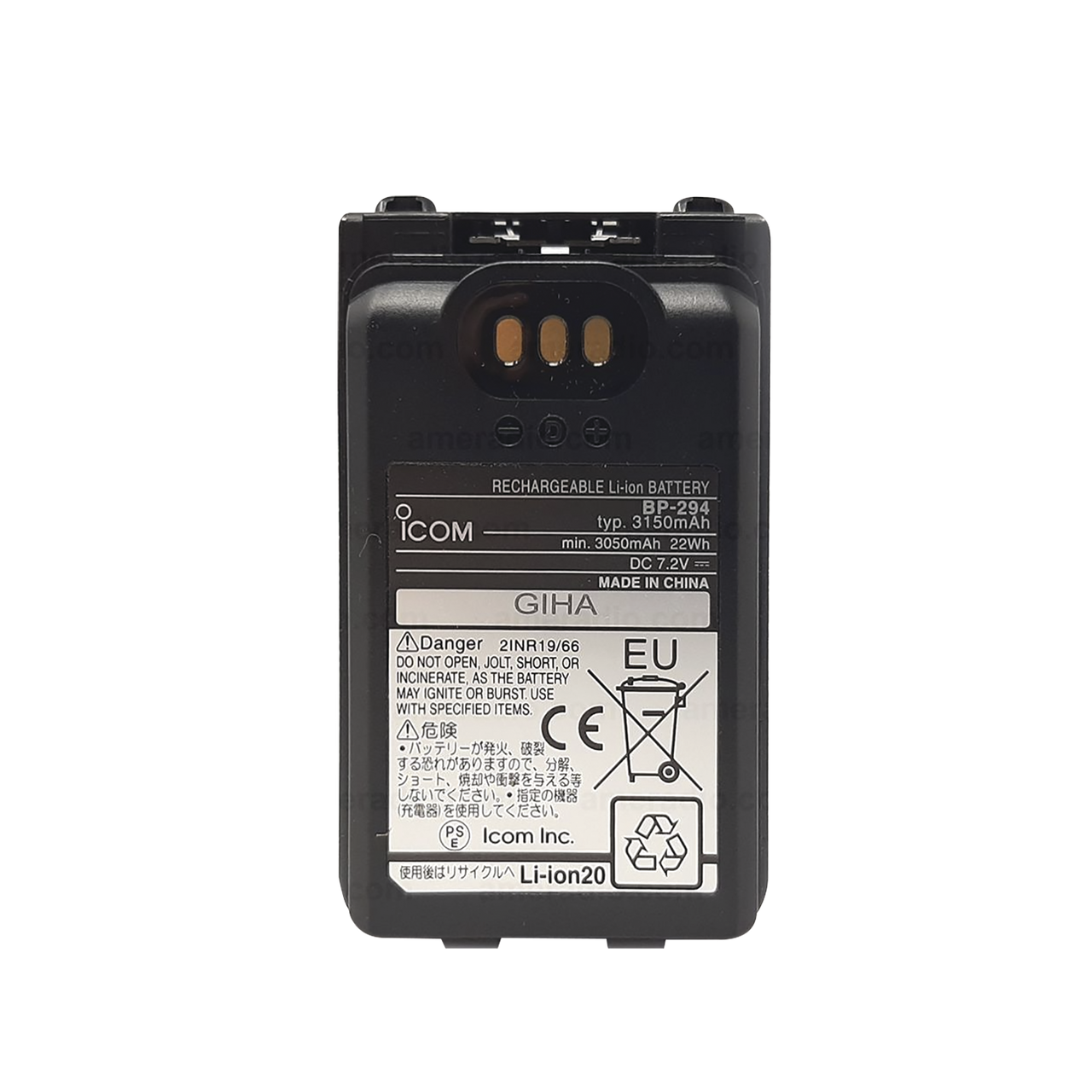 Bateria Li-Ion 3150 mAh for ICF 52D/62D/M85 Radios ICOM