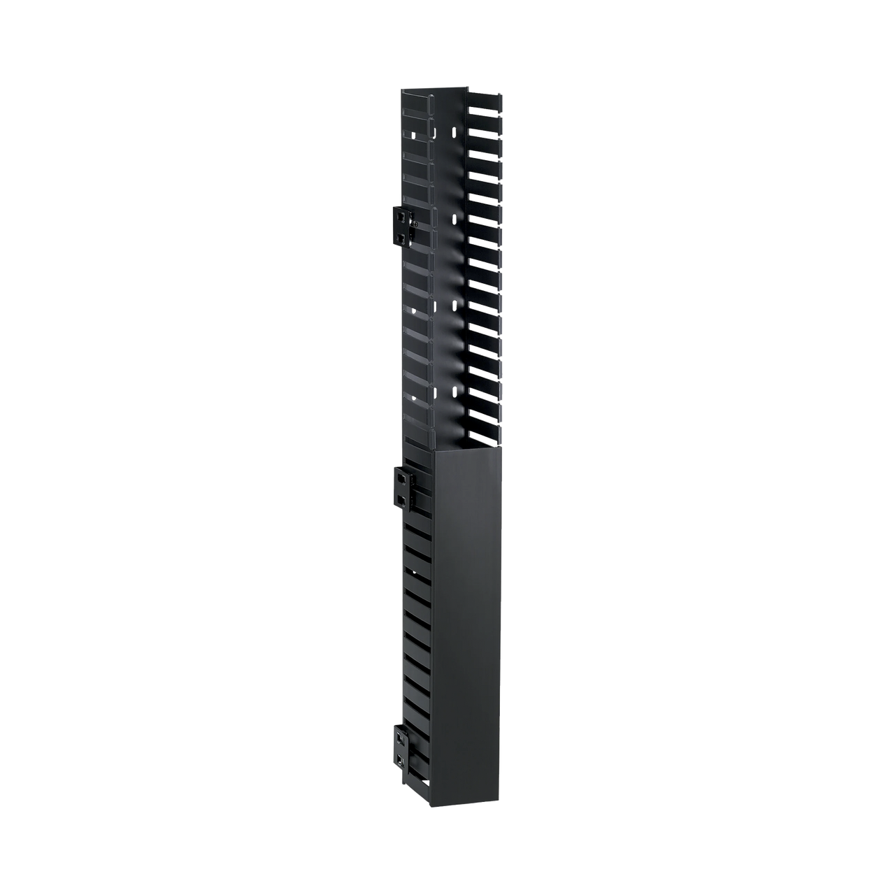 Organizador Vertical IN-Cabinet, Sencillo (Solo Frontal), Para Uso Con Gabinetes Panduit, Montaje Lateral en Riel de Rack, 40 UR, 1.95 in de Ancho, Color Negro