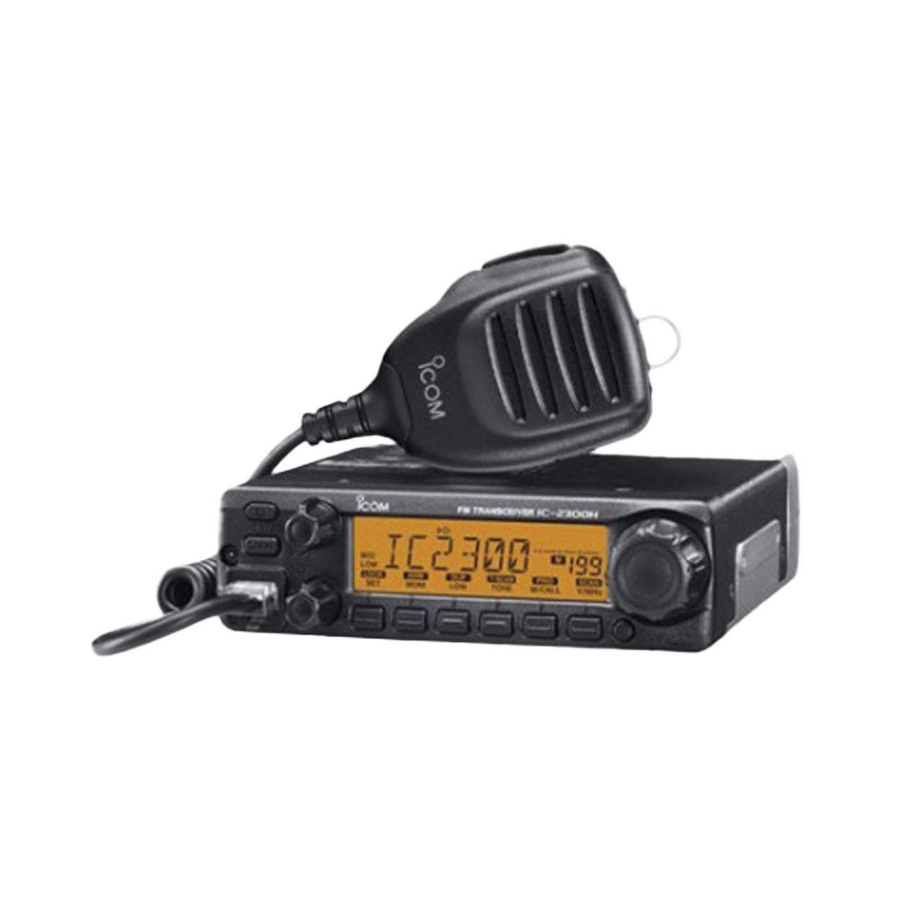 Radio Móvil para aficionados de 65W, Rx:136-174MHz Tx: 144-148MHz, 207 memorias, 4.5W de potencia de audio. Incluye micrófono de mano HM-154 y accesorios de montaje