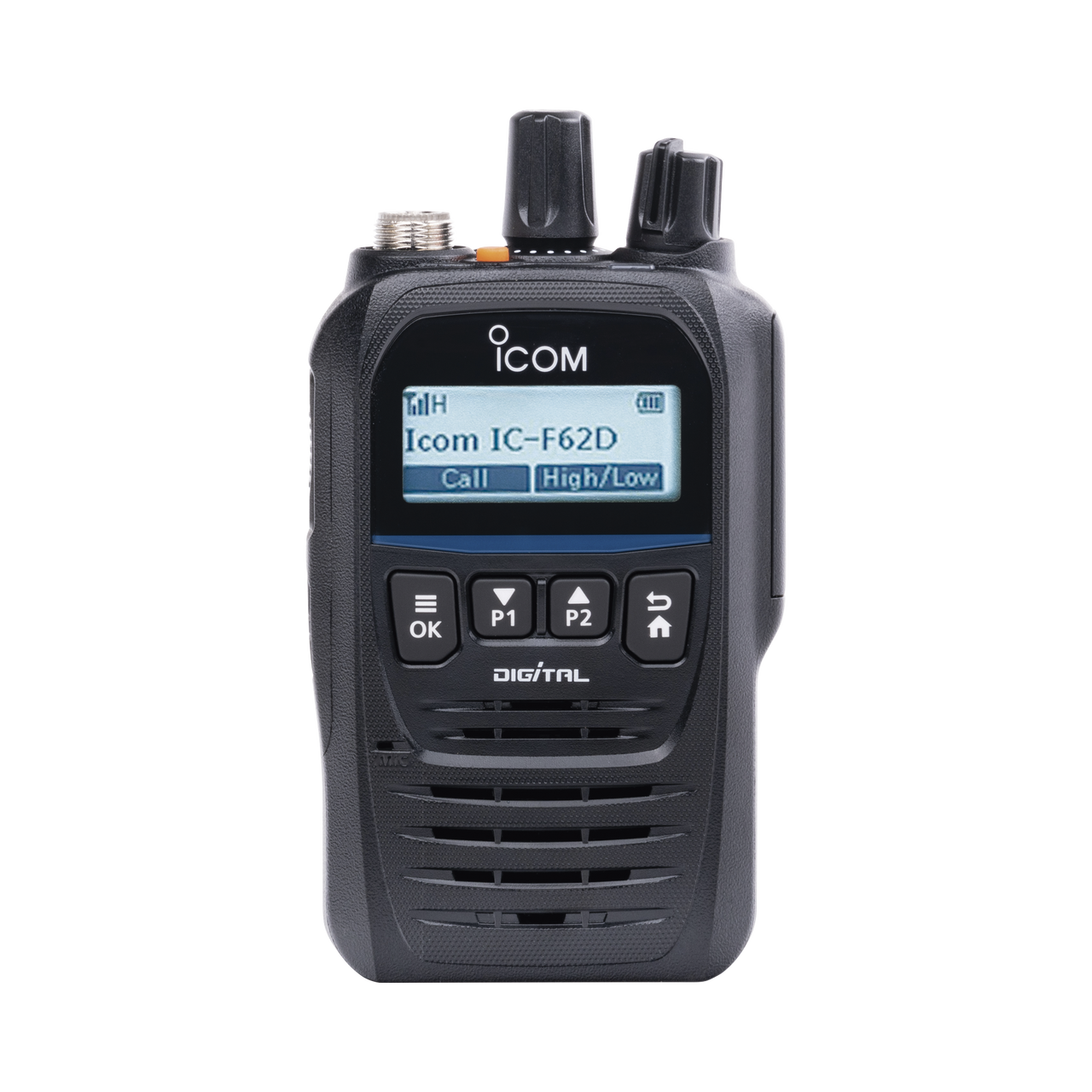 Digital Intrínsecamente Seguro con pantalla, UHF, 400-470MHz, 512 canales, sumergible IP67, bluethooth, grabador de voz. Incluye, Batería, cargador, antena y clip.
