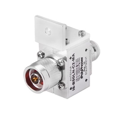 Protector RF Coaxial Para 10 a 1000 MHz Con Ceja Frontal Con Conectores N Macho y N-Hembra, 50 ?