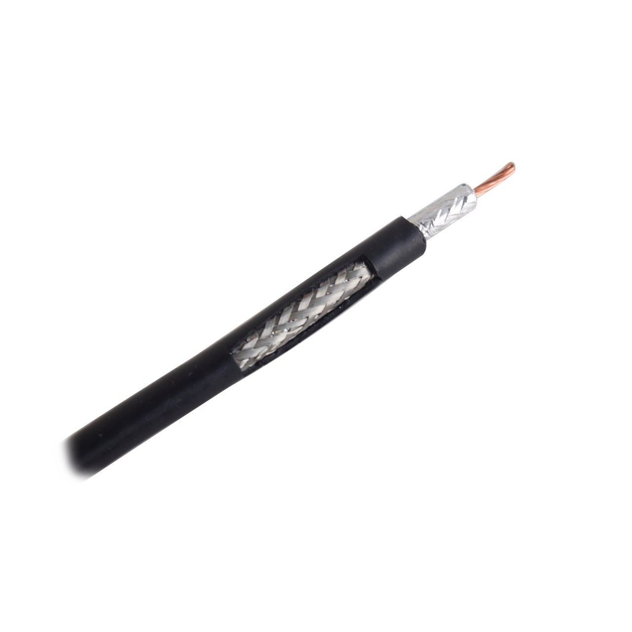 Metro de Cable Coaxial Ultra Flexible LMR240UF de 50 Ohm, Conductor Central de Cobre Trenzado