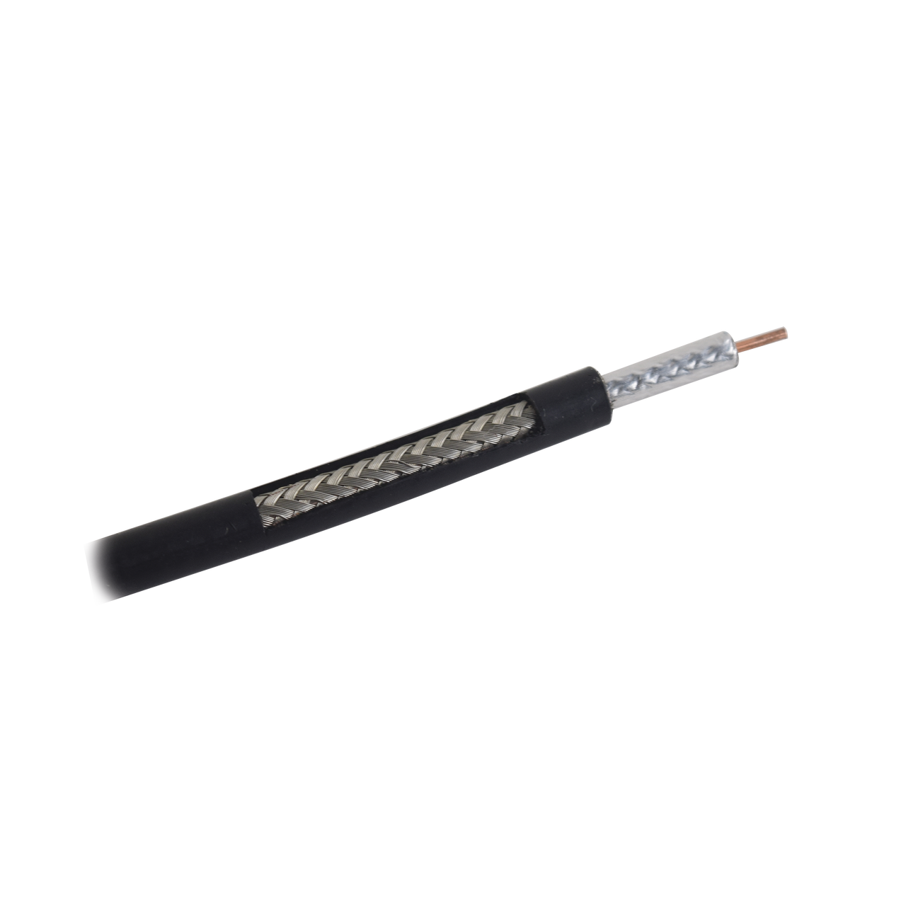 Metro de Cable Coaxial RG-58 LMRLW-195, Malla de Aluminio, Baja Pérdida de 50 Ohms, Conductor de Cobre Sólido
