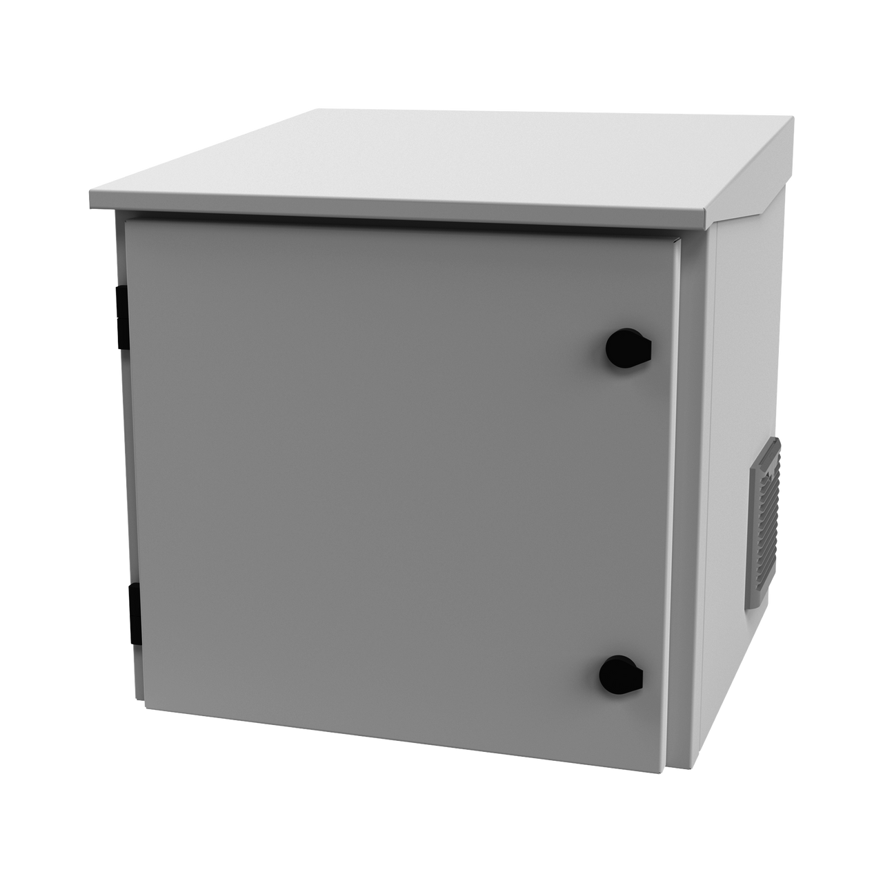 Gabinete de Exterior con Rack de 19 de 9UR con Ventiladores y Termostato, Se envía el Gabinete armado, (Montaje a poste o torre se vende por separado).