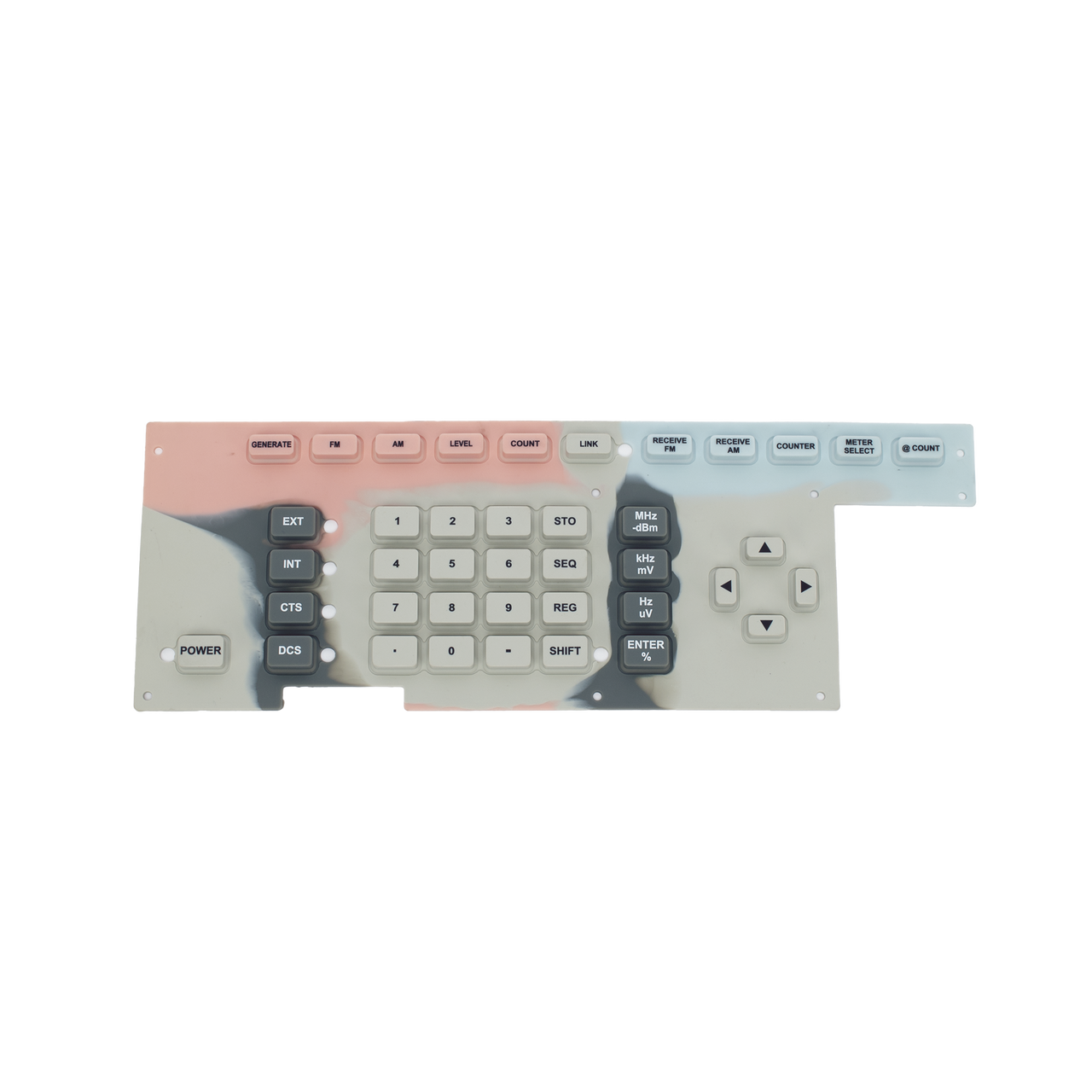 Membrana Elastomérica Touch Pad para Monitor de Servicio Ramsey COM-3010.