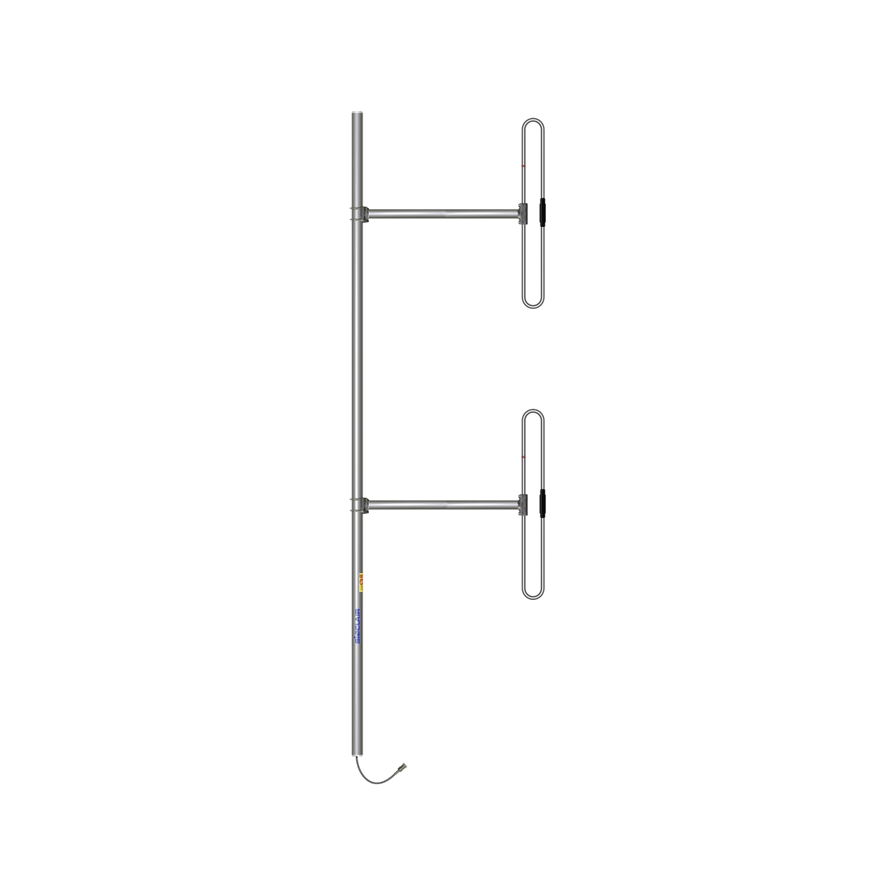 Antena Base de 2 Dipolos, 138-174 MHz, 5 dBd, 36 MHz de Ancho de Banda, Bi-direccional, 300 Watt, N Macho, Inclinación Opcional Tilt de 0, 2, 4, 6, 8 o 10 Grados.