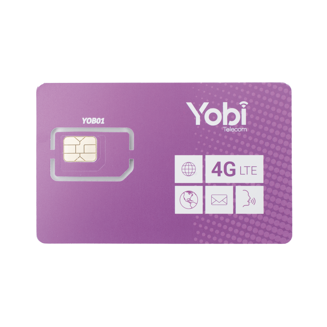 SIM Yobi para dispositivos móviles 3G/4G, 1GB Mensual por 1 año de servicio (solo datos)