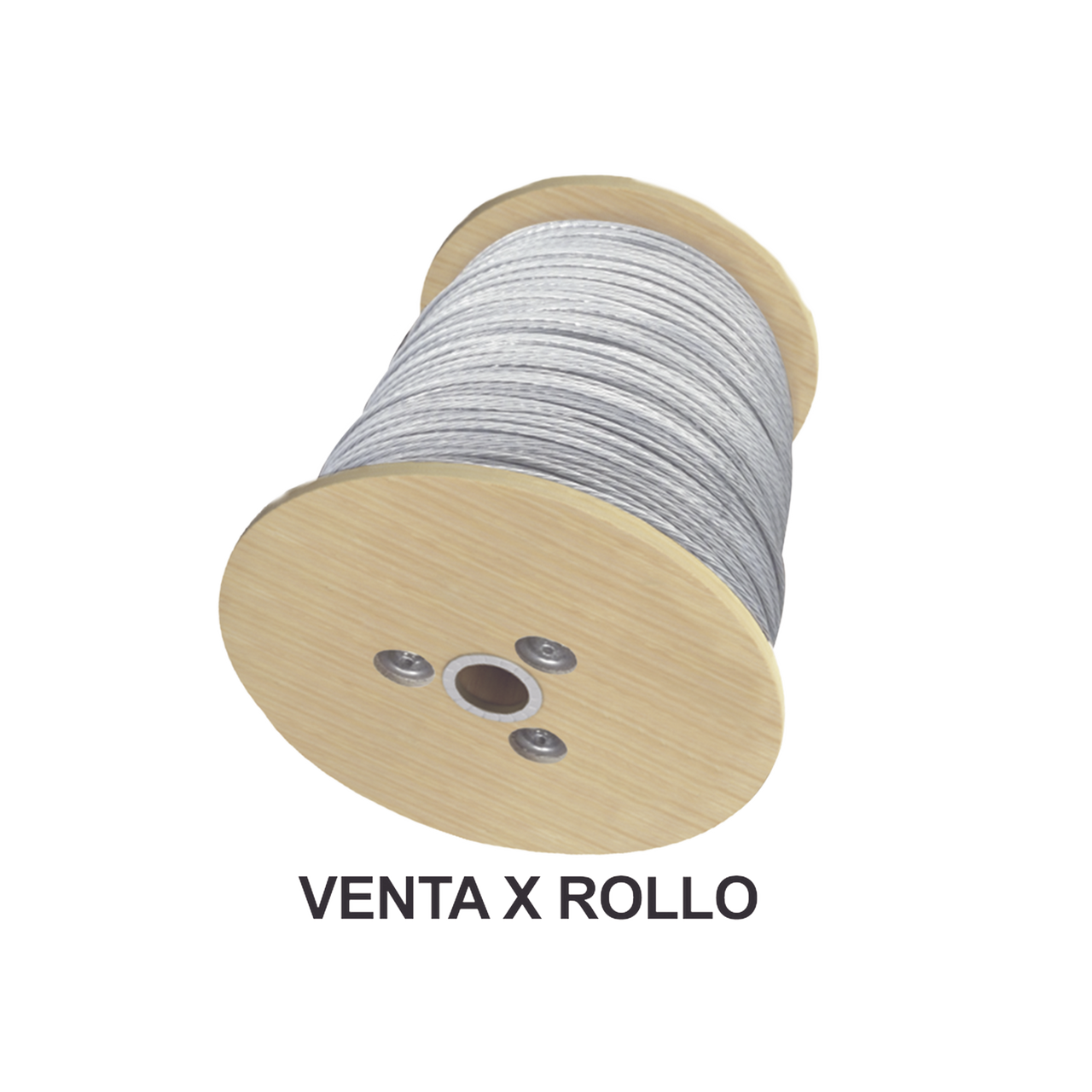 Cable Retenida de 3/8, Resistencia 4900 Kg, 7 Hilos (Carrete de 2000 metros).