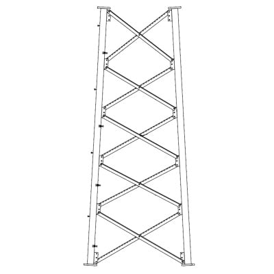 Sección 7 Base para Torre Autosoportada línea SSV (Código de Fábrica: 7N165)