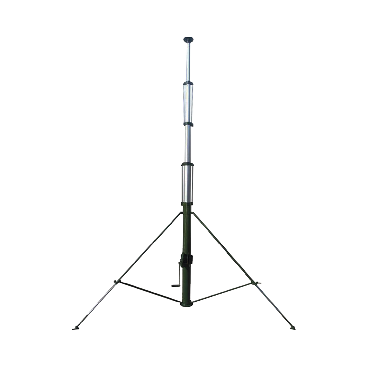 Mástil Telescópico Retraible Manual de 12 metros con Accesorios. Incluye Tripie.