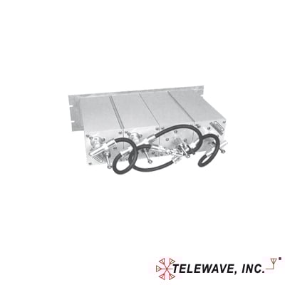 Duplexer Compacto Pasa Banda-Rechazo de Banda, 148-174 MHz, 4Cav.(4 por Lado) 600 kHz, 1.5 dB, 350 Watt, N Hembras.