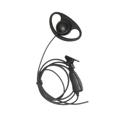 Micrófono de solapa con gancho auricular en forma de D para radios GP300/SP50/P1225/PRO315/MAGONE/EP450/EP350