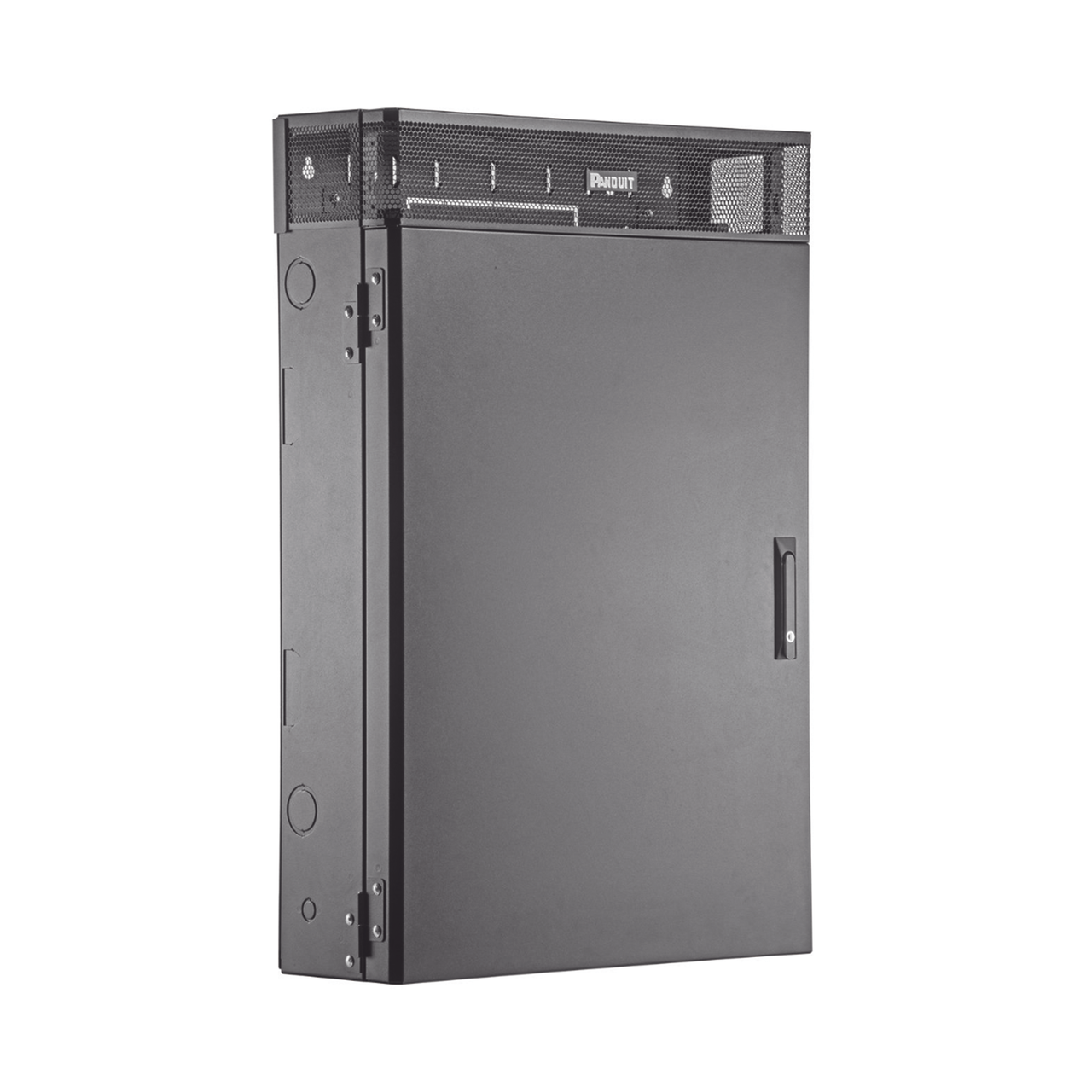 Gabinete de Montaje en Pared TrueEdge?, Con 3 UR para Equipo Activo y 3 UR para Paneles de Parcheo, Fabricado en Acero, Color Negro