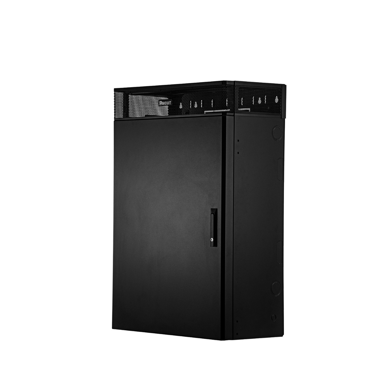 Gabinete de Montaje en Pared TrueEdge?, Con 6 UR para Equipo Activo y 6 UR para Paneles de Parcheo, Fabricado en Acero, Color Negro