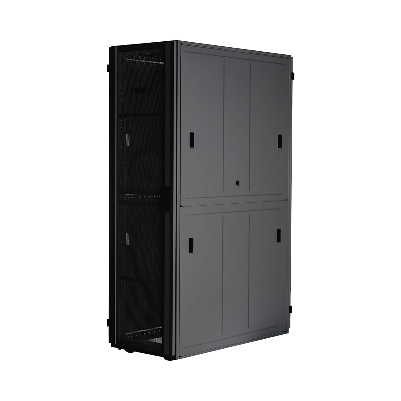 Gabinete FlexFusion? XGL (Light) para Centros de Datos, 42 UR, 800 mm de Ancho, 1070 mm de Profundidad, Fabricado en Acero, Color Negro