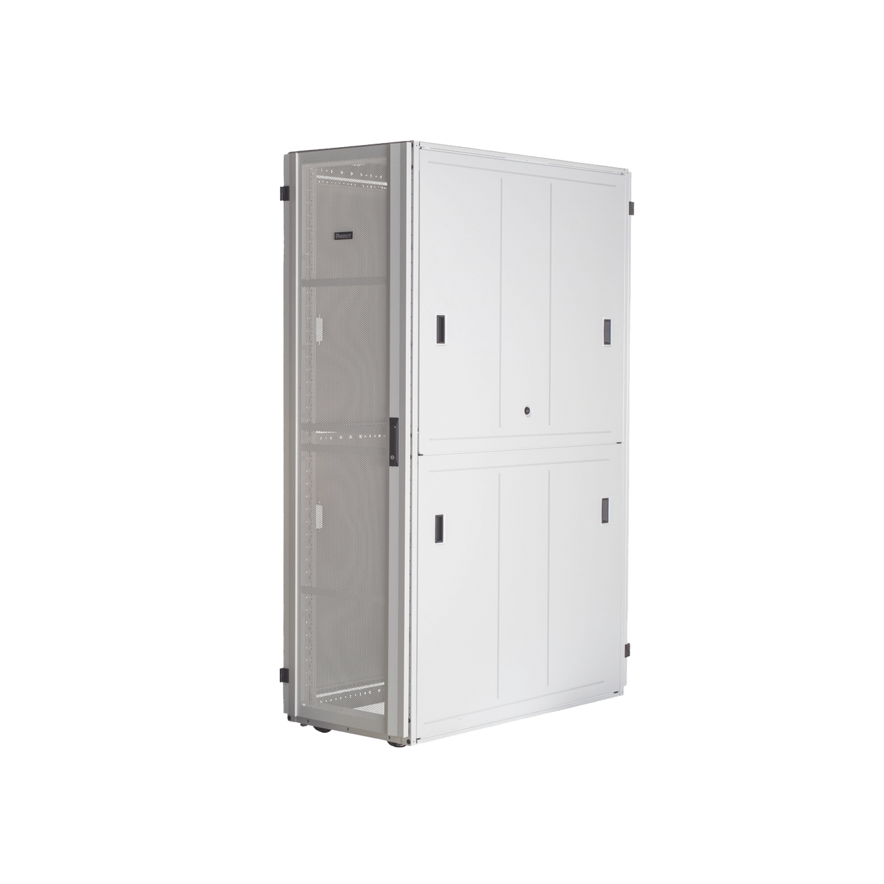 Gabinete FlexFusion? XGL (Light) para Centros de Datos, 42 UR, 800 mm de Ancho, 1070 mm de Profundidad, Fabricado en Acero, Color Blanco